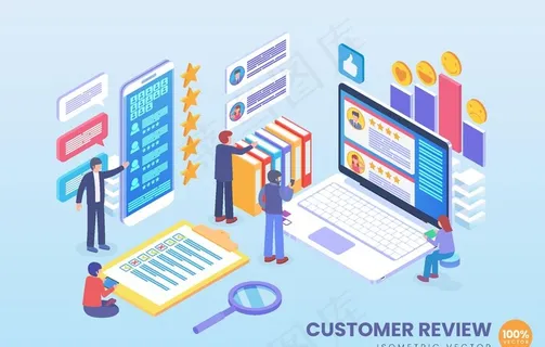 手绘科技插画图片