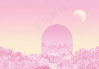 唯美天空风景海报背景图片