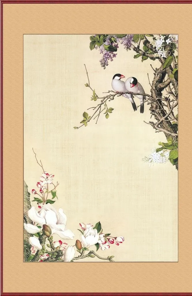 古典 工笔  背景图片(2683x3937)psd模版下载