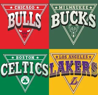 NBA官方各队衣服印花logo图片