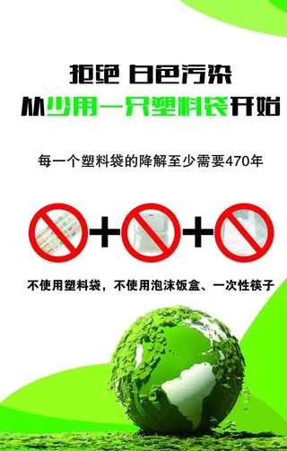 塑料公益广告图片