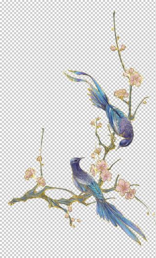 国潮手绘喜鹊图片