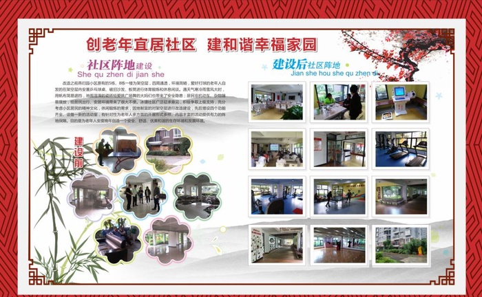 社区文化展板   宜居图片