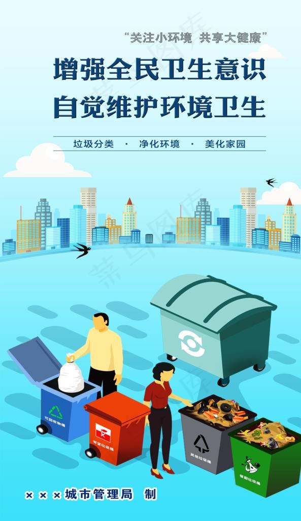 垃圾  分类  环境  创卫图片(5039X8252(DPI:160))psd模版下载