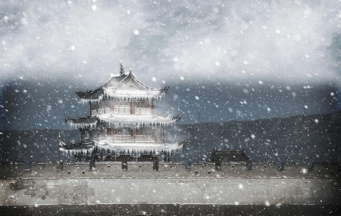 飘雪图片(5987x2598)psd模版下载