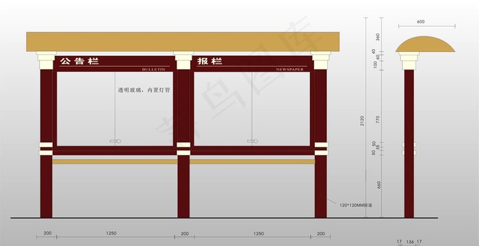 宣传栏图片cdr矢量模版下载