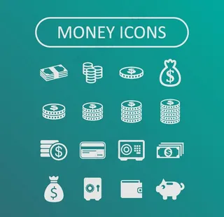 精美货币图标图片