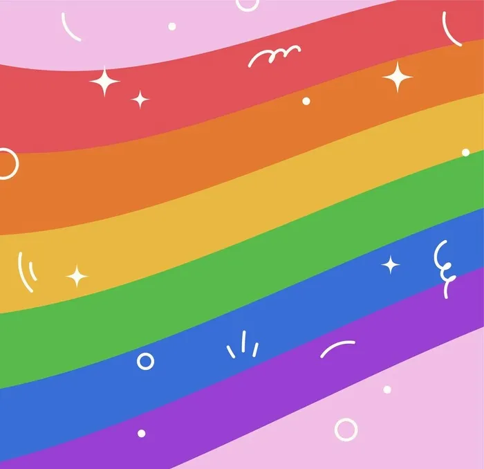 彩虹图片ai矢量模版下载