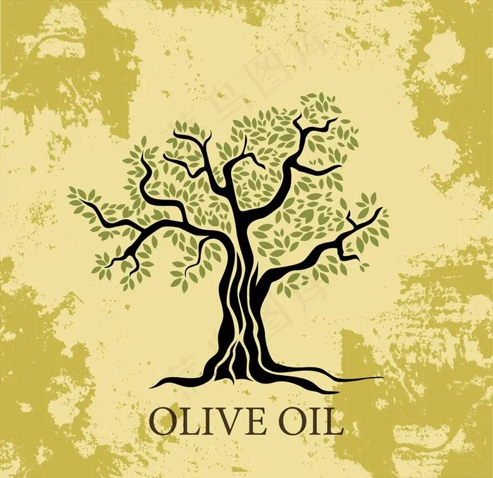 树木图片ai矢量模版下载