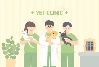 宠物动物插画图片