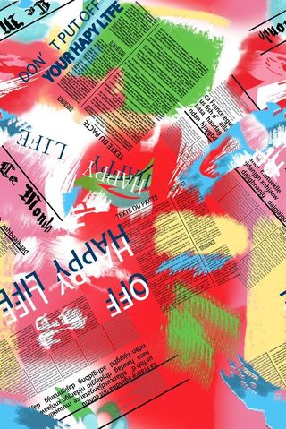 报纸 渐变 字母 图片