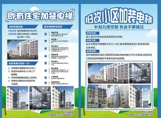 加装电梯海报图片