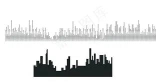 几何抽象化城市图片