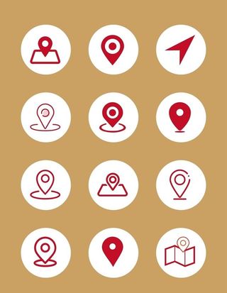 名片地址定位图标图片