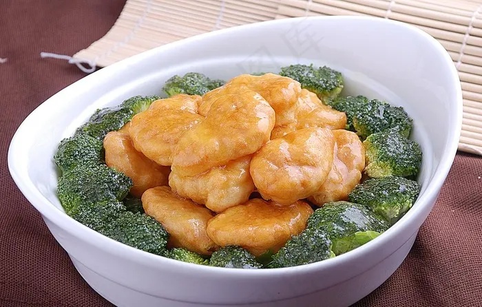 碧绿金针鱼腐图片