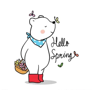 手绘卡通动物画图片