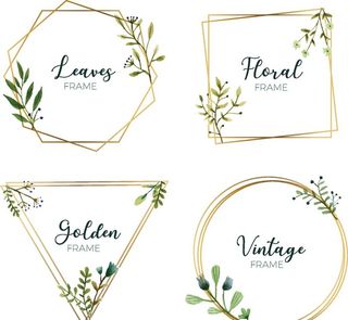 欧式 花朵 手绘 矢量 几何图片