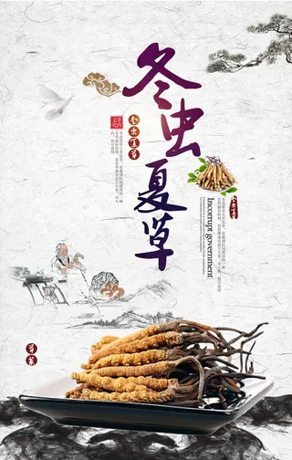 冬虫夏草海报图片