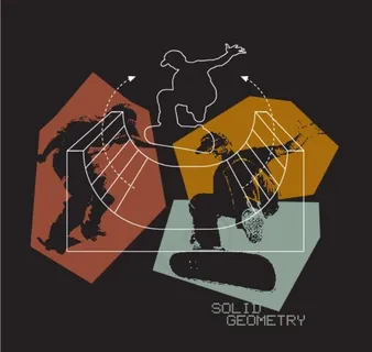 滑板运动人物剪影矢量素材图片