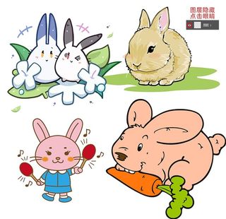兔子卡通图片