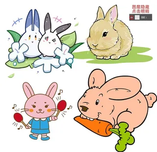 兔子卡通图片