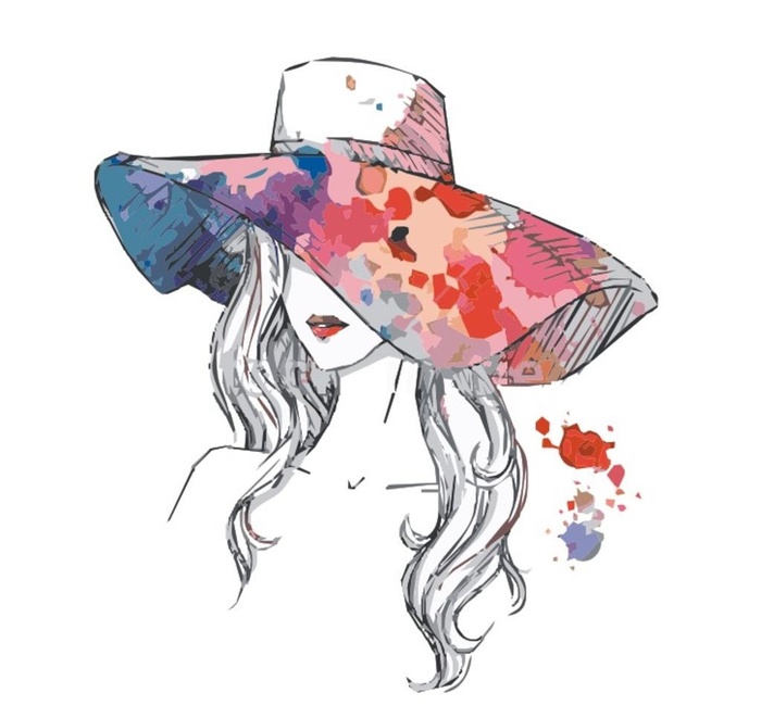 戴帽子的女孩图片