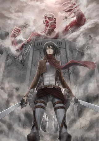 进击的巨人三笠图片