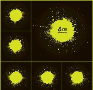 时尚潮流喷溅元素图片