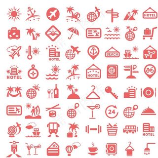旅游图标矢量素材 旅游图标模图片