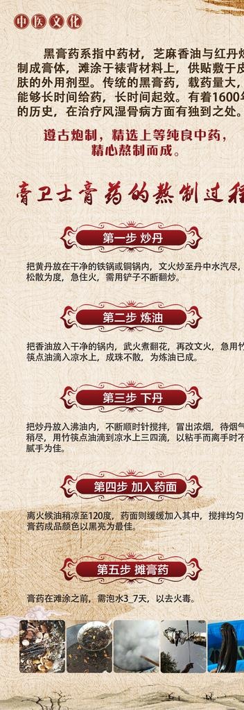 中药膏图片(1701x4535)psd模版下载