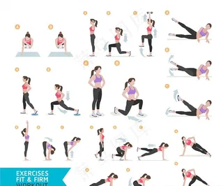 女性健身人物图片