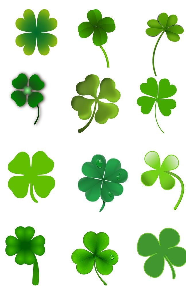 四叶草素材图片