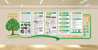 禁毒文化墙图片