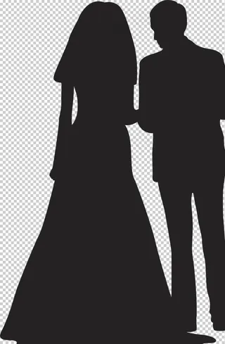 婚纱人物剪影图片