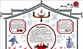 民族文化墙图片