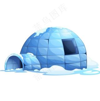 卡通冰屋图片