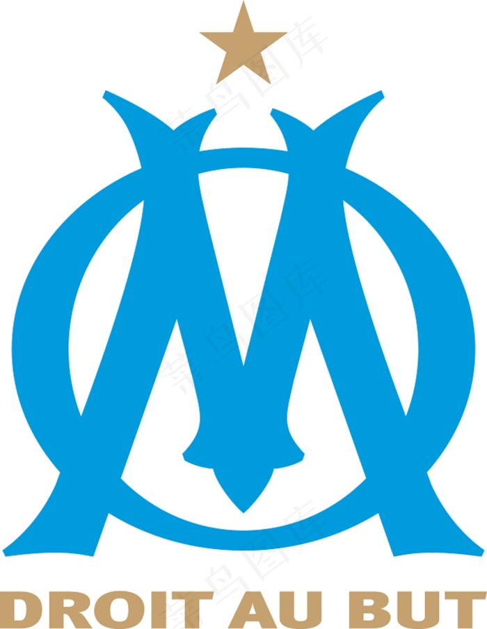 奥林匹克马赛足球俱乐部徽标图片