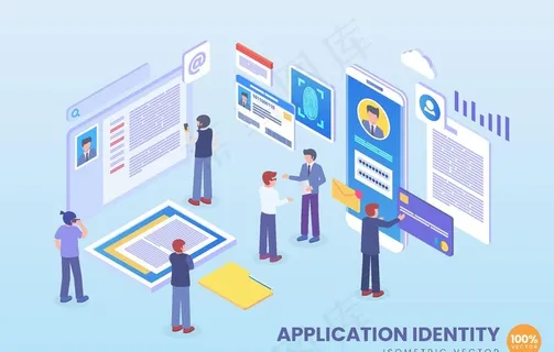 手绘科技插画图片