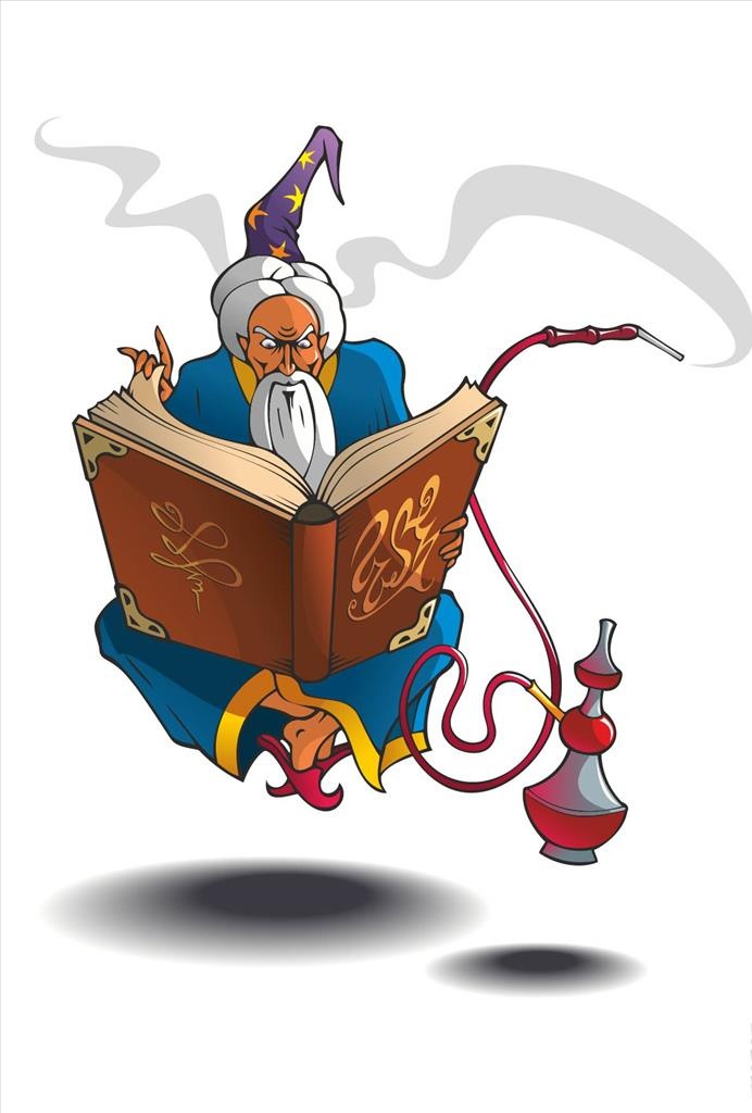 魔法师图片ai矢量模版下载