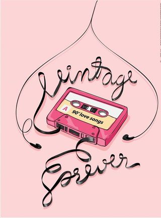 磁带耳机小清新本子封皮图片