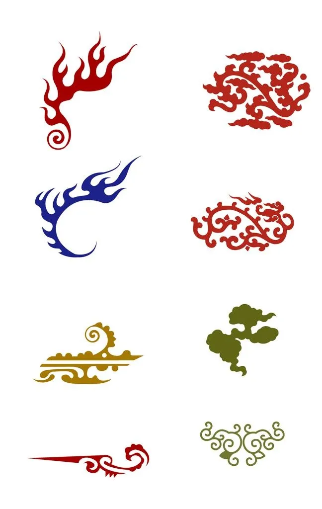 火焰元素图片ai矢量模版下载