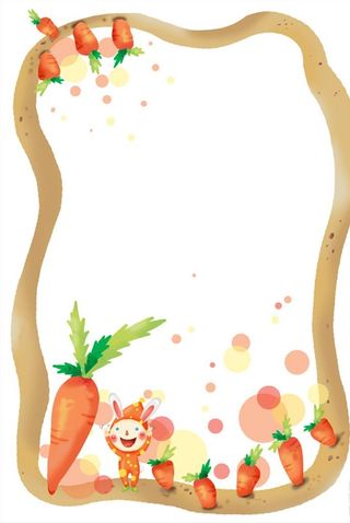 卡通可爱兔子胡萝卜图片