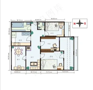 室内装饰平面图图片