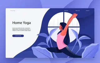 瑜伽网页图片