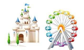梦幻城堡 摩天轮图片