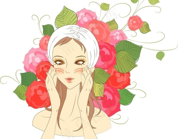 时尚美女化妆美容图片