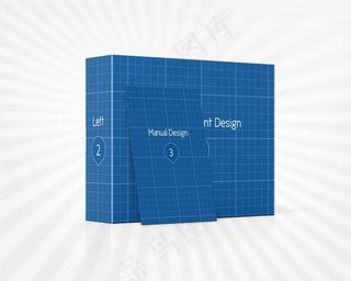 光碟包装盒样机图片