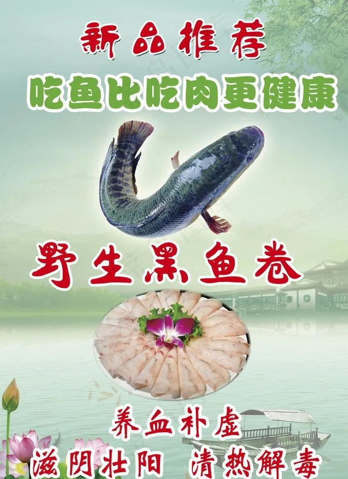 黑鱼卷图片(1748X2480(DPI:300))psd模版下载