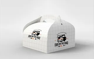 外卖盒样机图片