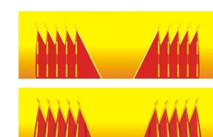 十面党旗图片cdr矢量模版下载